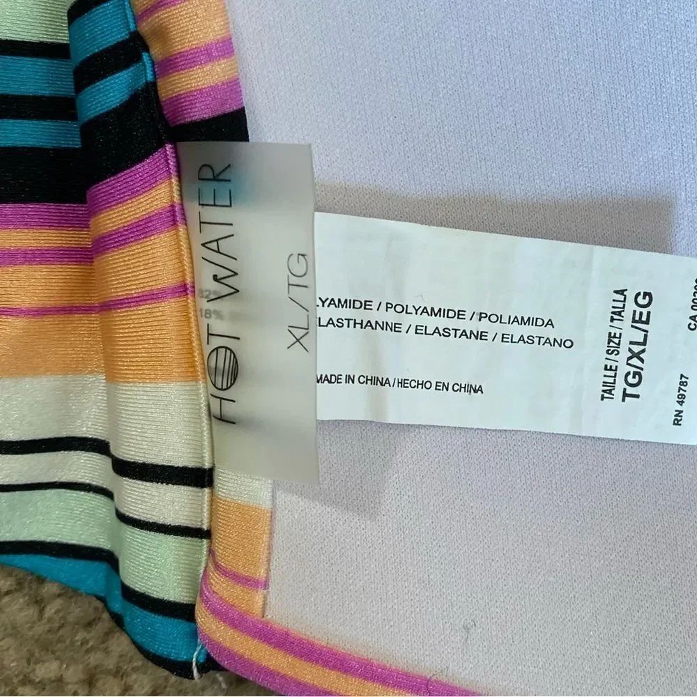 Striped Bathing Suit Bikini Top - Picture 3 of 3